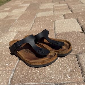 Birkenstock Black and Brown Sandals